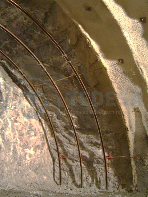 Cerchas arriostradas en túnel